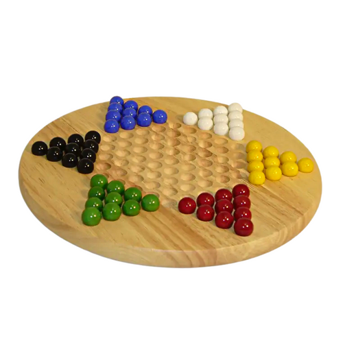 World Wise Imports Wood Round Chinese Checkers