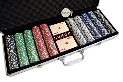 600 Showdown Poker Chip Set with Aluminum Case