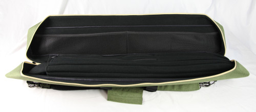 Tiger Canvas Cue Case - Green