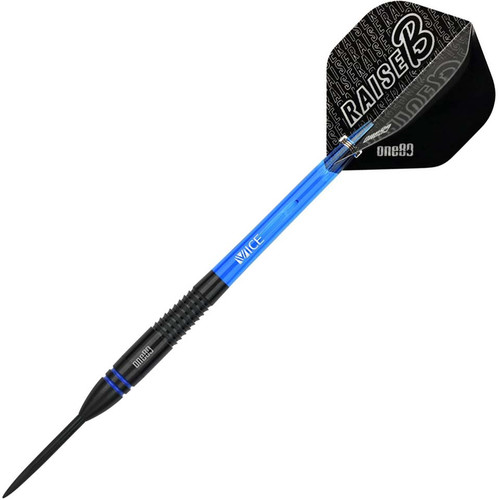 One80 Raise B Steel Tip Darts - Blue 23gm