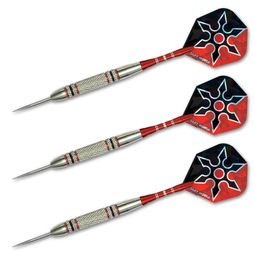 Dart World Ninja Nickel Silver Steel Tip Darts 22g