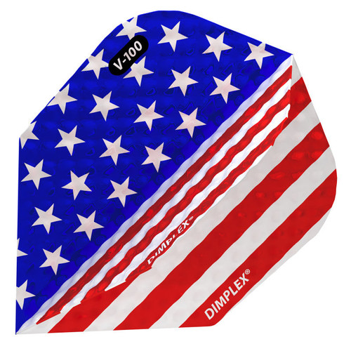 Viper Dimplex  Vertical American Flag Standard Dart Flights Viper Dimplex  Vertical American Flag Standard Dart Flights