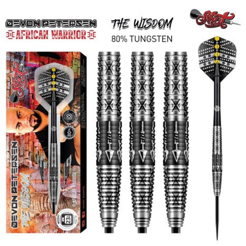 Shot Darts Devon Peterson Wisdom Steel Tip Darts 25g