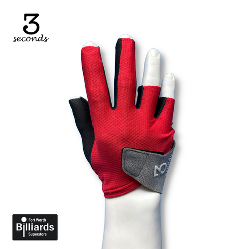 3 Seconds Billiard Glove - Red