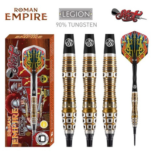 Shot Darts Roman Empire Legion Soft Tip Darts 18g