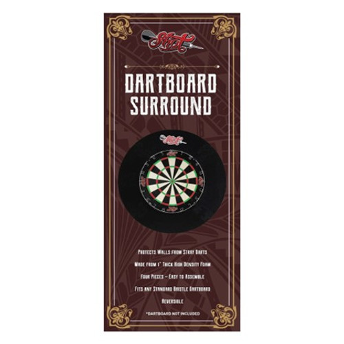 Shot Darts Four Piece Dart Board Black Surround