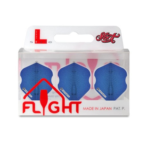 Shot Darts Americana Gator Blue Trio Flight Pack - L Style