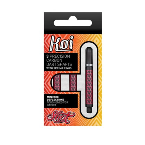 Shot Darts Koi Carbon Pakati Red Shaft with Spring Ring