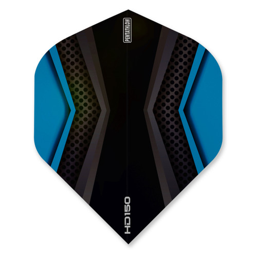 Dart World Pentathlon HD 150 Black & Cyan Flight