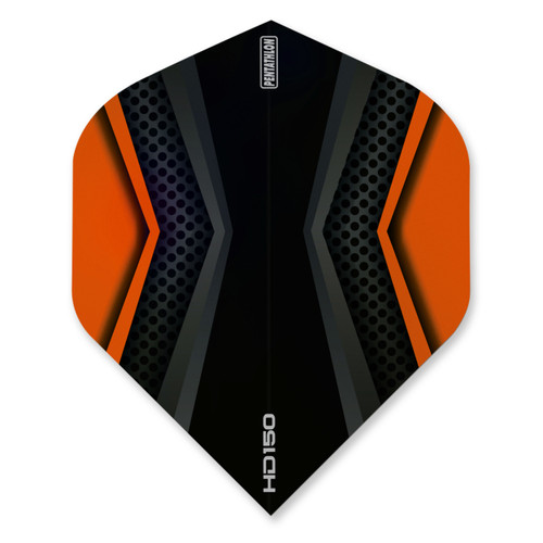 Dart World Pentathlon HD 150 Black & Orange Flight