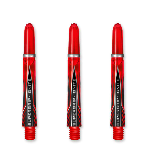 Dart World Supergrip Ignite Red Shaft - Midi