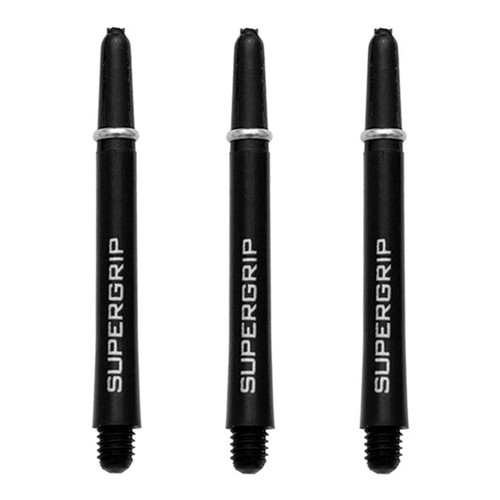 Dart World Supergrip Black & Silver Shaft - Medium