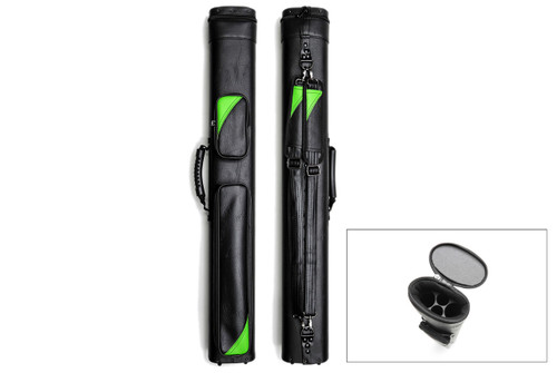 2B2S Oval Hard Case - Black/Green