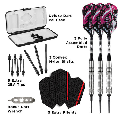 Great Lakes Dart Viper Grim Reaper Soft Tip Darts 18g Great Lakes Dart Viper Grim Reaper Soft Tip Darts 18g