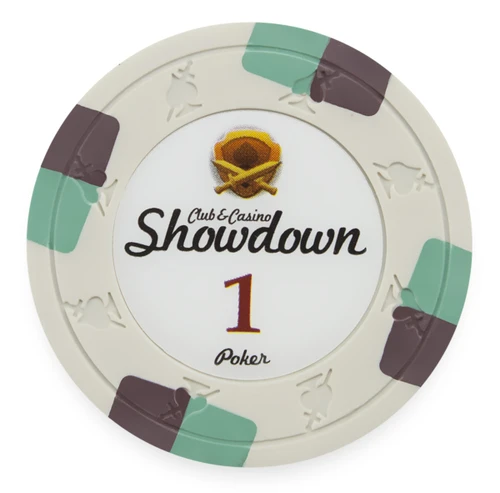 Clay Showdown 13.5 Gram Poker Chips (25 Pack)