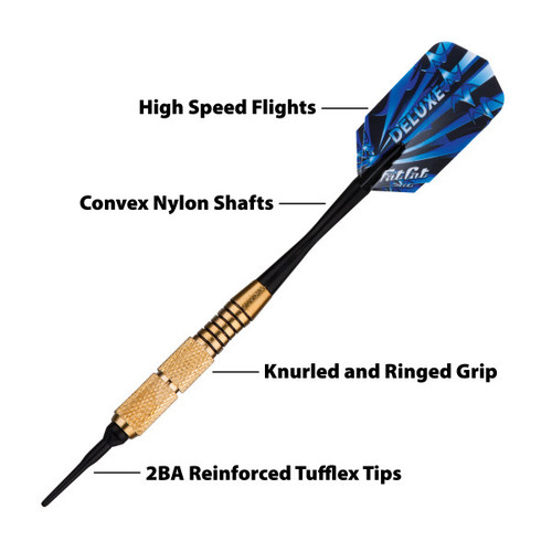Great Lakes Dart Fat Cat Deluxe Soft Tip Darts 16g