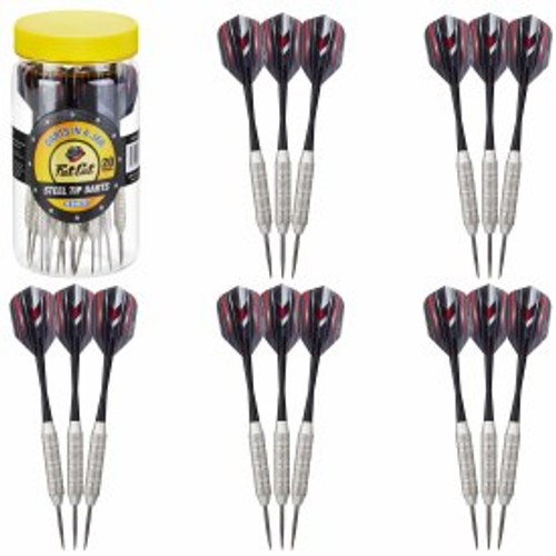 Great Lakes Dart Fat Cat 15 Darts in a Jar Steel Tip 20g