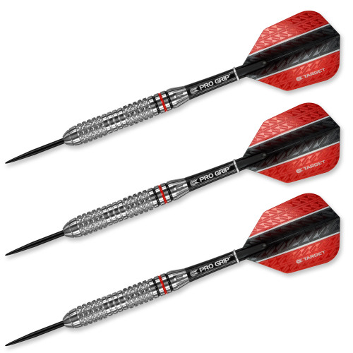 Target Vapor 8 Black Steel Tip Yellow Darts 24g