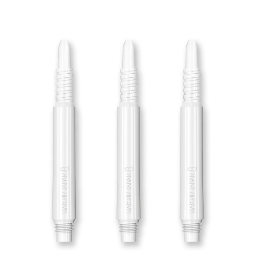 Target 8 Flight White Fixed Shafts - 26mm