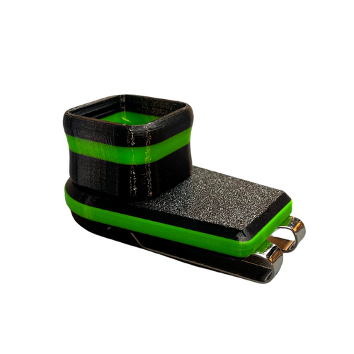 Clack Attack Square Magnetic Chalk Holder - Green/Black