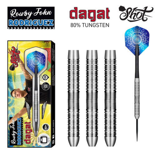 Shot Darts Rowby-John Rodriguez Dagat Steel Tip Darts 23g