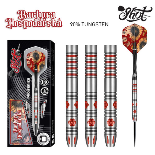 Shot Darts Barbora Hospodářská Steel Tip Darts 21g