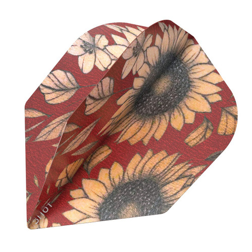 Shot Darts Sunflower Flights - Small Standard Shot Darts Sunflower Flights - Small Standard