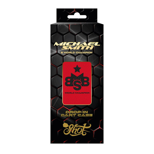 Shot Darts Michael Smith World Champion Red Drop In Dart Case Shot Darts Michael Smith World Champion Red Drop In Dart Case