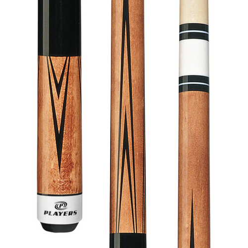 Players C-802 Four Point Natural Wrapless Cue