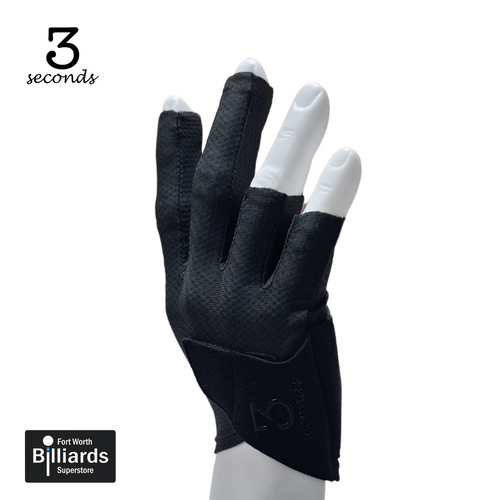 3 Seconds Billiard Glove - Black