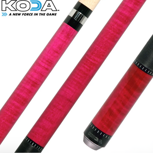 Koda KD37 Hot Pink-Stained Pool Cue