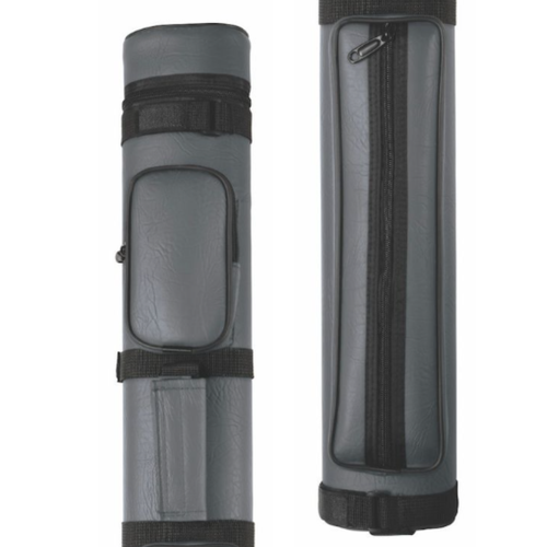 Koda Oval 2B/2S Hard Cue Case w/ Silk Sleeve - Gun Metal