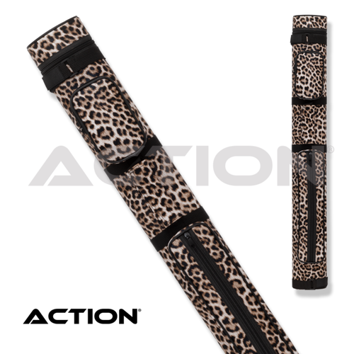 Action ACPS22-BG 2B/2S Beige Leopard Print Hard Cue Case