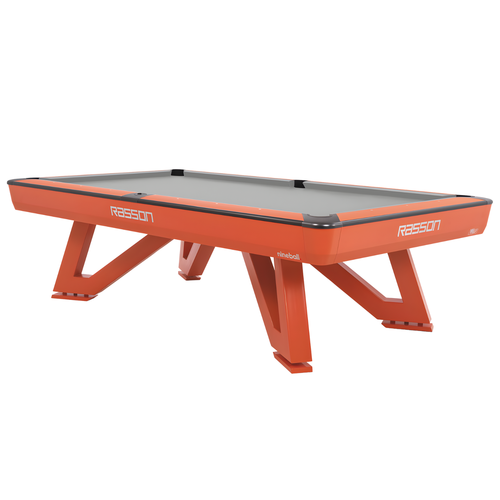Rasson Wolf Pool Table in Orange Fluorocarbon