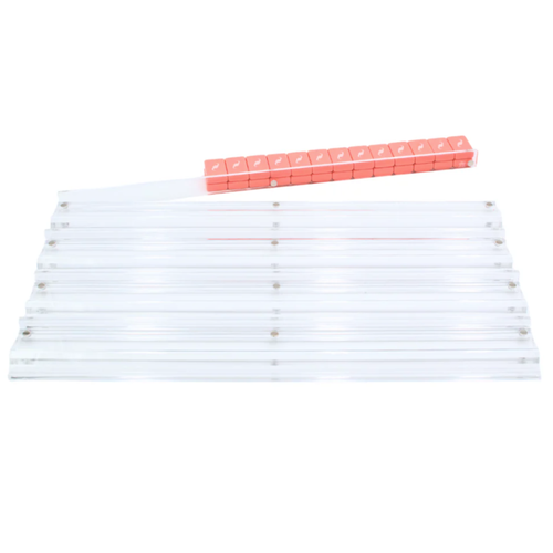 Mahjong Racks and Pushers - Transparent Clear