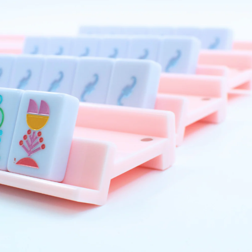 Mahjong Acrylic Racks and Pushers - Macaron Pink