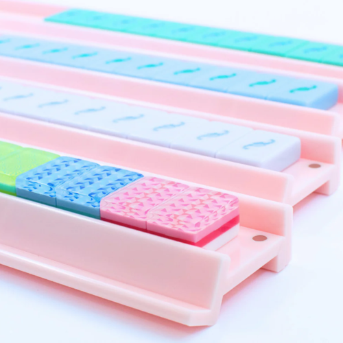 Mahjong Acrylic Racks and Pushers - Macaron Pink