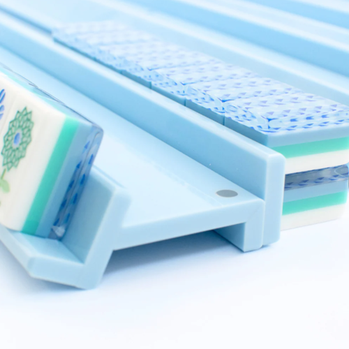 Mahjong Acrylic Racks and Pushers - Macaron Blue