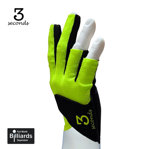 3 Seconds Billiard Glove - Neon Green