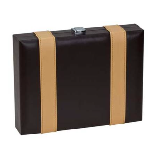 C.H.H. 9" Brown/Tan Backgammon Set