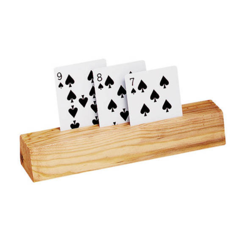 C.H.H. 3 Slot Wooden Card Holder