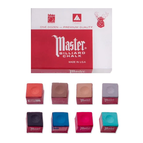 Master Cue Chalk - 1 Dozen