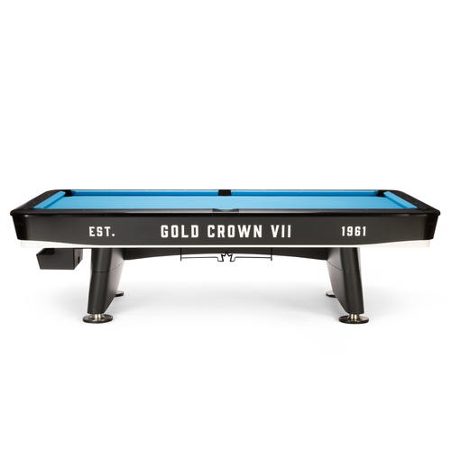 Gold Crown VII 9' Tournament Black Pool Table