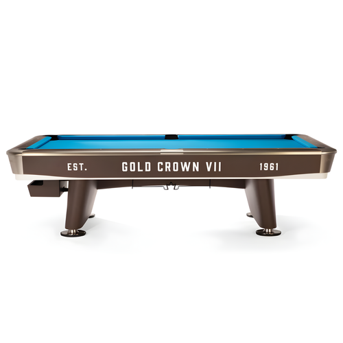 Gold Crown VII 9' Classic Brown Pool Table