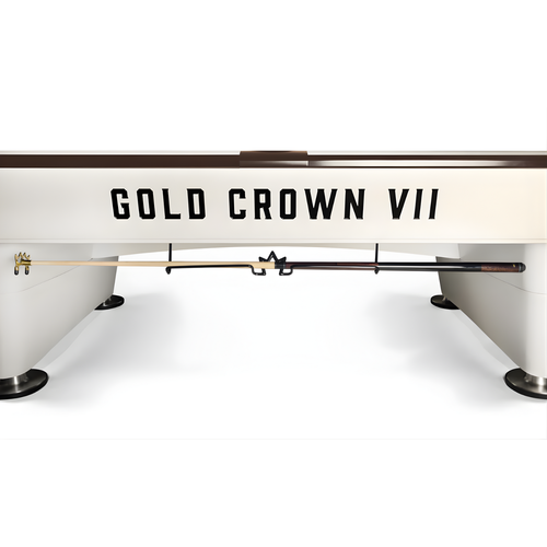 Gold Crown VII 9' Modern White Pool Table