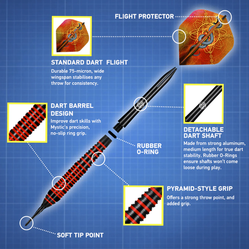 Mystic Soft Tip Dart Set 18gm