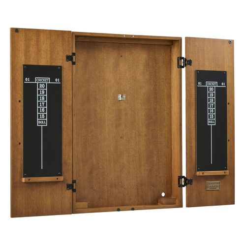 American Heritage Alta Dartboard Cabinet in Brushed Walnut
