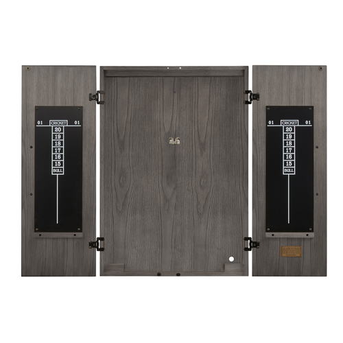 American Heritage Alta Dartboard Cabinet in Charcoal