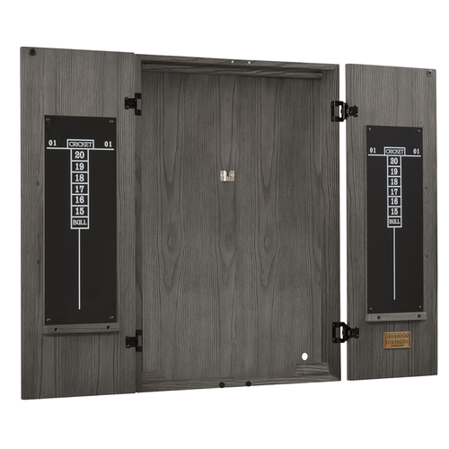 American Heritage Alta Dartboard Cabinet in Charcoal