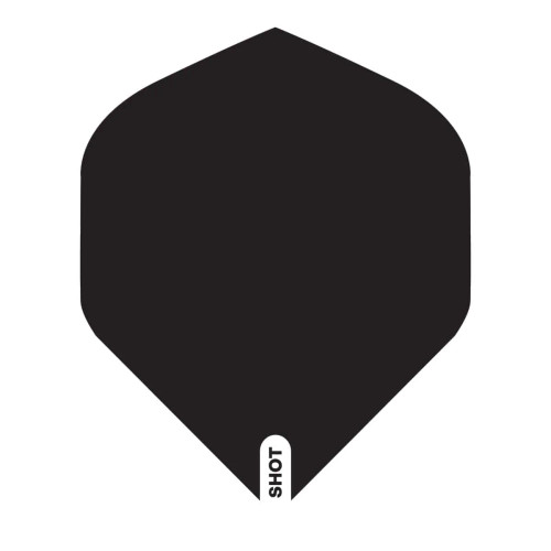 Shot Darts Flight Set-Black Standard